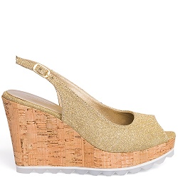 Colette Sol Pearl Wedge Gold